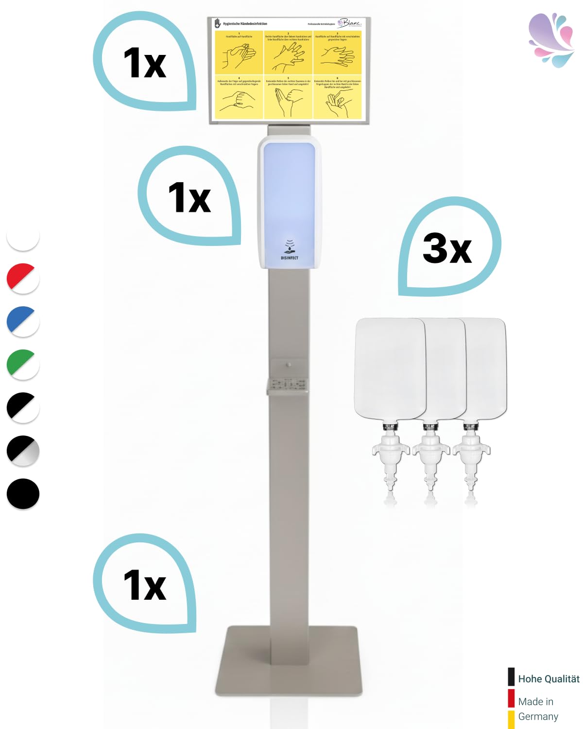 Cosmos Sensor-Desinfektionsstation Weiß + 3 L