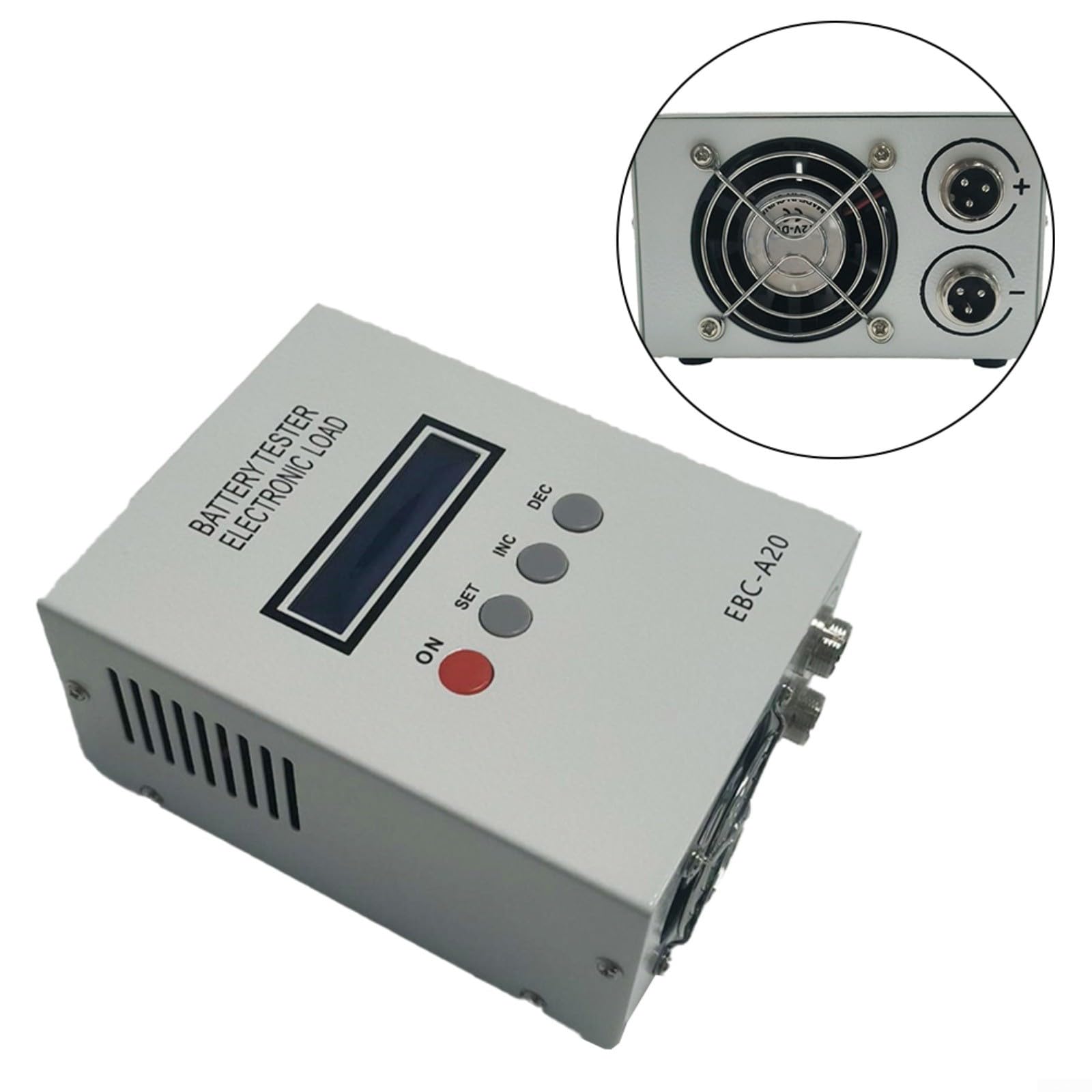 EBC-A20 Batterie-Testmessgerät für Li-Ion und Säure, 30 V 20 A Kapazität, interner Widerstandsmelder mit USB-PC-Anschluss