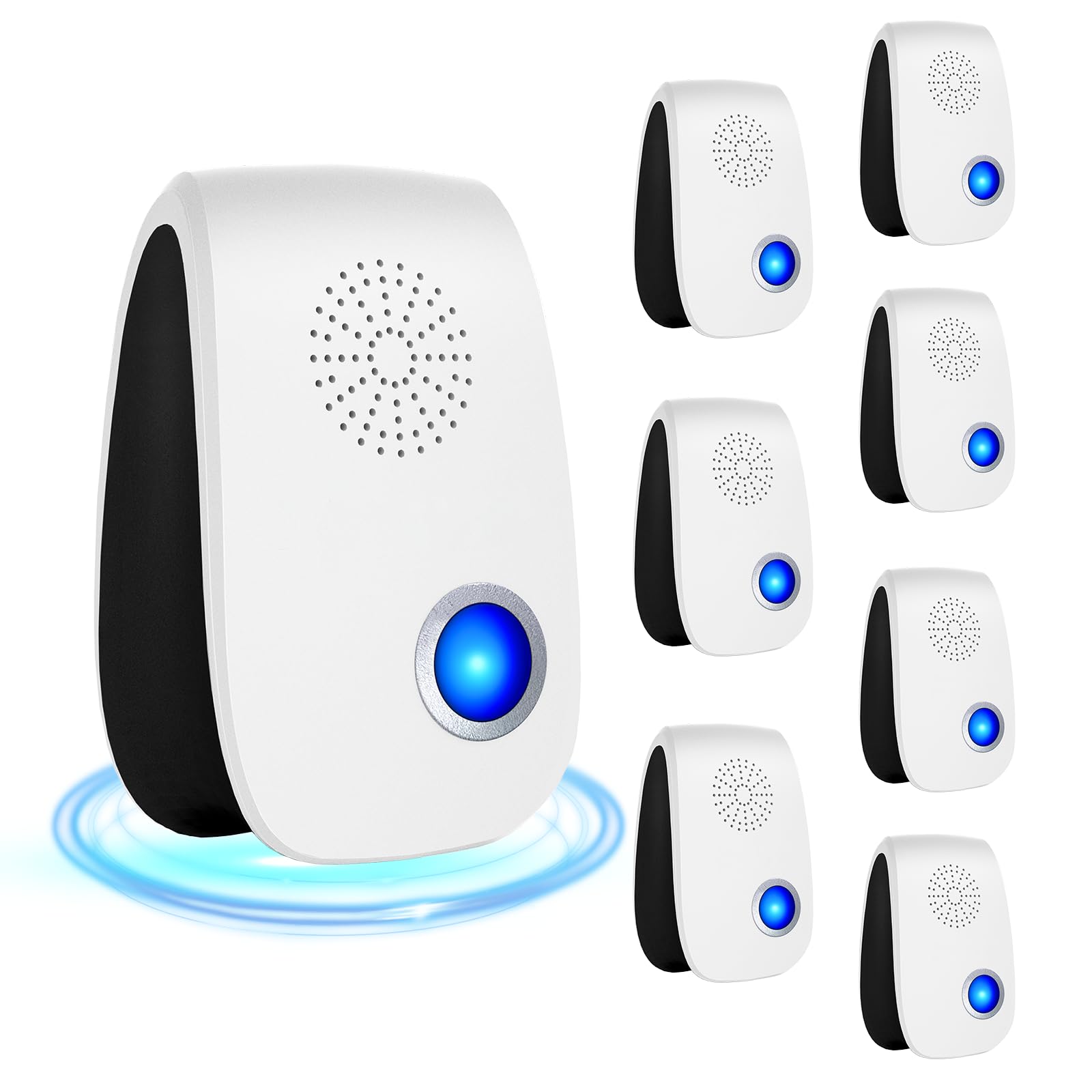 2026 Upgraded Ultraschall Repeller 8 Packs, Indoor Repellent für Maus, Rotauge, Ameise, Nager, Käfer, Mücken, Spinnen Abwehr für Haus Garage Lager Küche