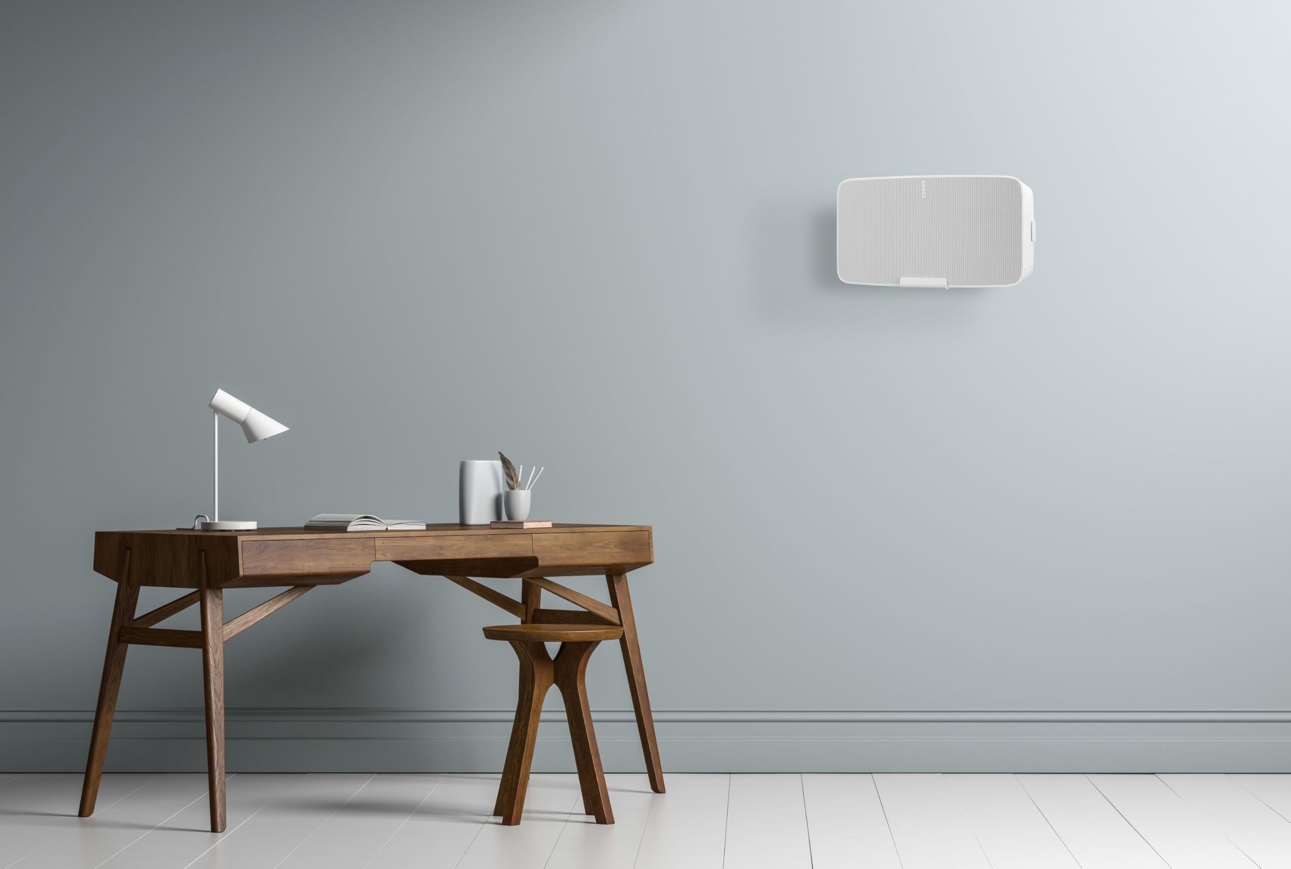 Mountson - Support Mural pour Sonos Five & Play 5 Blanc
