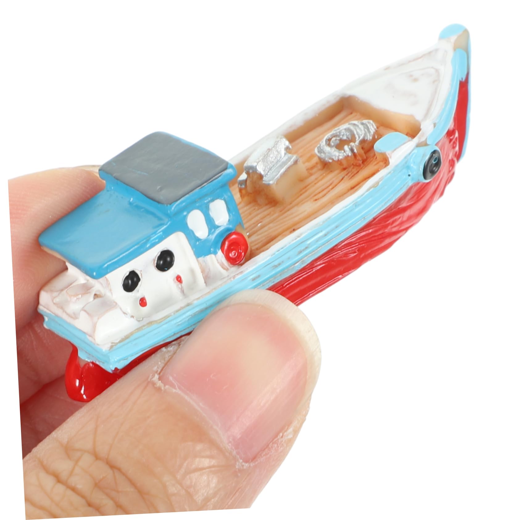 Amazon.co.jp: NUOBESTY ミニチュアボートフィギュア 4個セット 海洋 