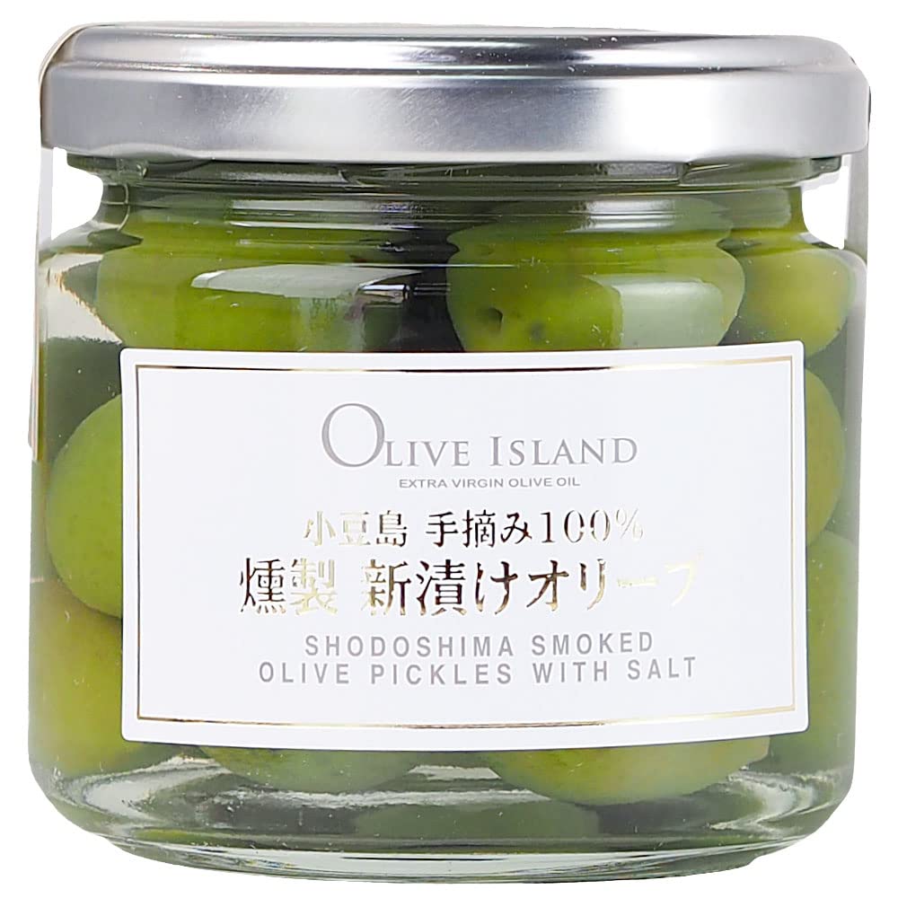 Amazon | 小豆島産手摘み100% 燻製新漬けオリーブ 70g | OLIVE ISLAND 