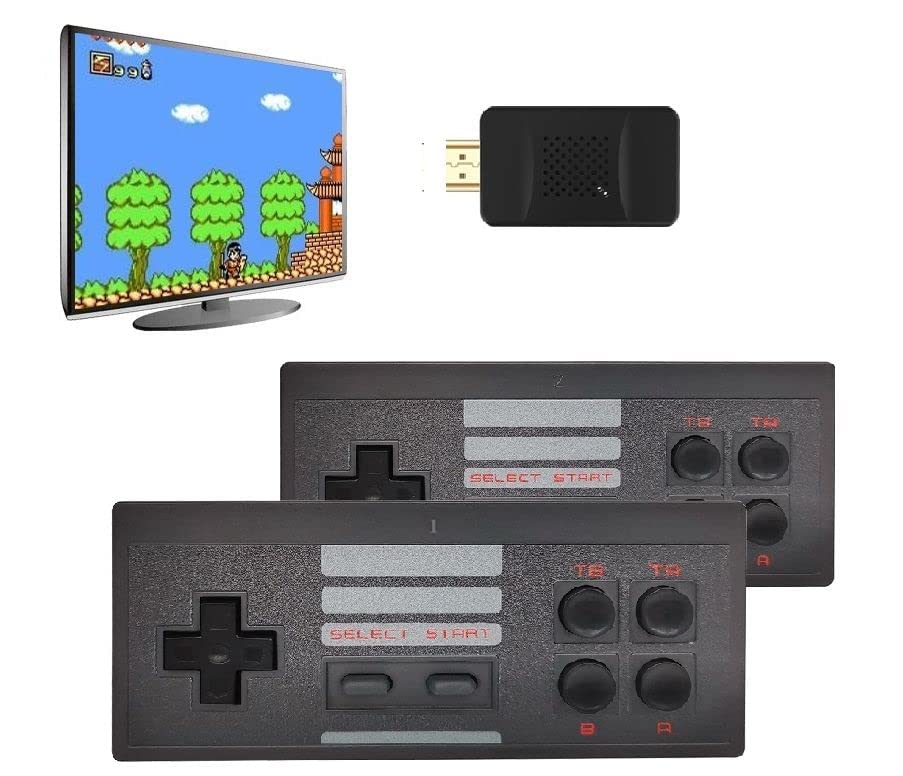 GAMENOPHOBIA Kids Plug & Play Wireless HD 1080p TV Video Game with 8 Bit Retro Built-in, HDMI Game Stick Dongle for up to 2 Players - Black (B0BJZ8N9RH) Amazon Price History, Amazon Price Tracker