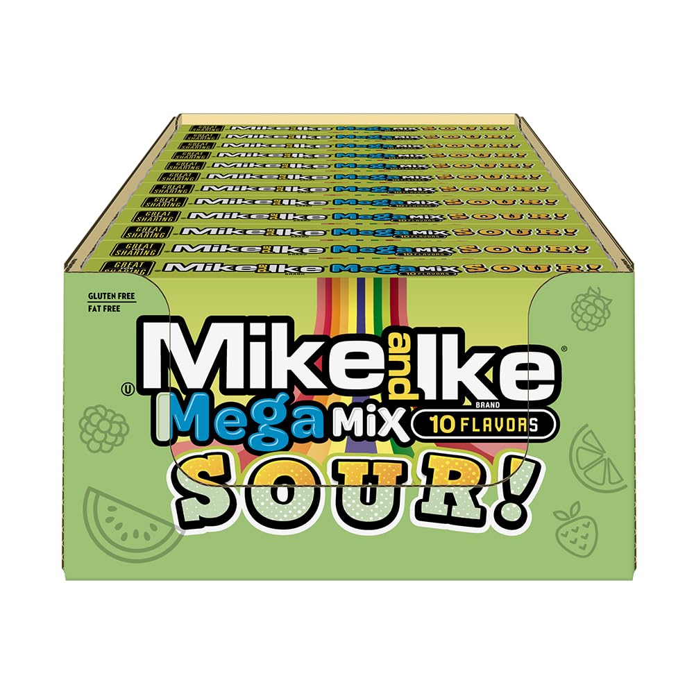 Amazon.com : NEW Mike & Ike Mega Mix Sour Gluten Free/ Fat Free
