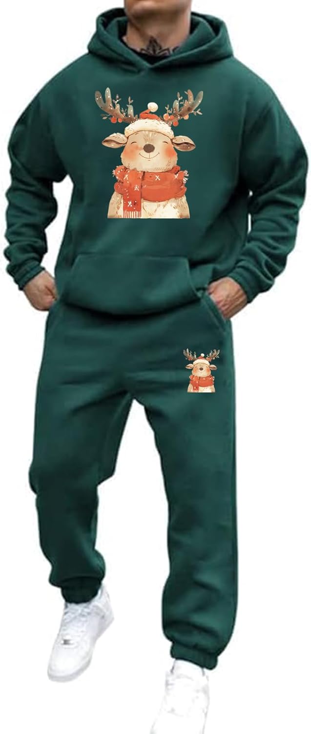 Udbeksid Weihnachts Jogginganzug Damen 2-tlg. - Hoodie & Hose Mit Weihnachtsdruck