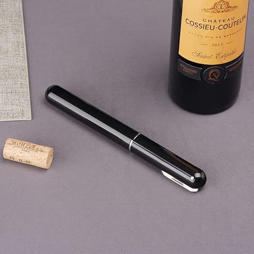 Iperot Wine Opener, Air Pressure Wine Corkscrew With Cutting Wine Bottle Foil Knife, Is A Fun Won't Break Cork Easy Open Wine Bottle Opener (Black) #TOP5