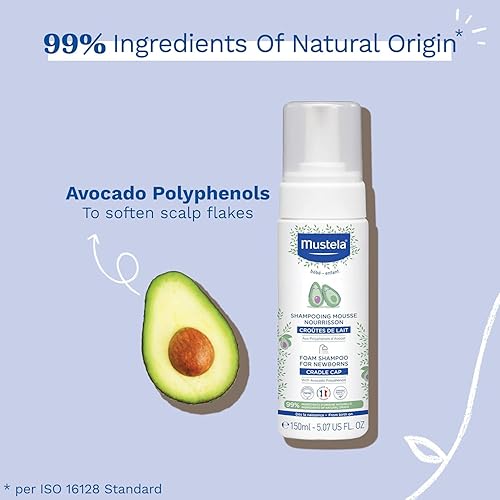 Vista 2 de Champú de espuma Mustela para recién nacido