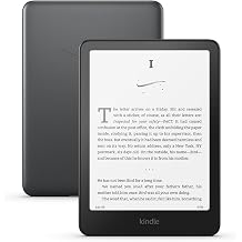 Amazon Kindle Paperwhite Signature Edition 32GB (2024 model) &ndash; Auto-adjusting front light, wireless charging, and weeks of battery life &ndash; Metallic Black