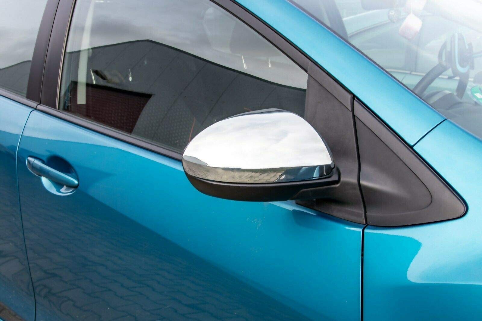 Prawidłowe chromowane obudowy lusterek do Mazda 2 3 6 | 2008-2013 Stal nierdzewna 2 Zestaw Zewnętrzne pokrywy lusterek