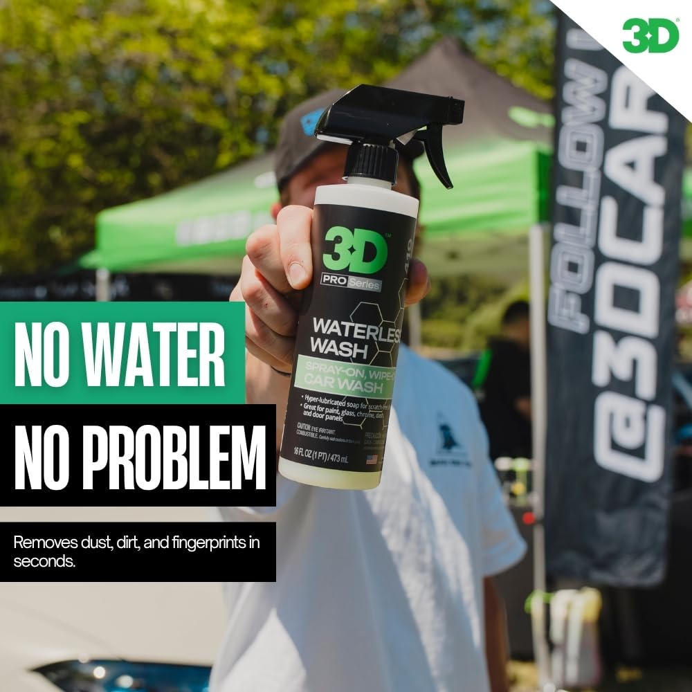3D Waterless Car Wash - Easy Spray Waterless Detailing Spray - No Soap or Water Needed - Great — view 4