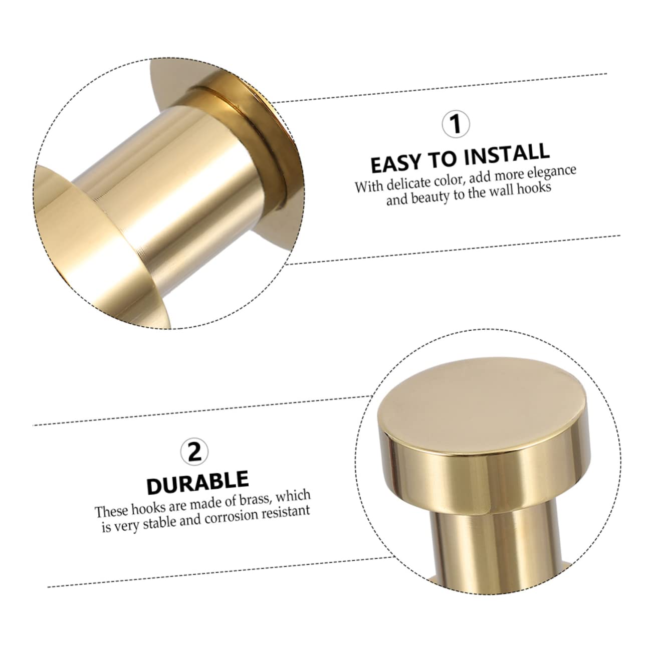 12 ganchos para toallas de baño, ganchos para toallas de baño, perchas de metal, ganchos para baño montados en la pared, perchero adhesivo, perchero de pared resistente, toallero individual innovate