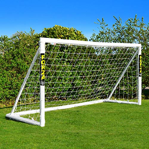 FORZA Fußballtor 2,4 m x 1,2 m Kinder – Robustes uPVC Tor für Garten & Training – Wetterfestes Jugendtor mit Netz, Clips & Erdanker – Einfacher Aufbau ohne Werkzeug (Nur Ziel) FORZA Fußballtor 2,4 m x 1,2 m Kinder – Robustes uPVC Tor für Garten & Training – Wetterfestes Jugendtor mit Netz, Clips & Erdanker – Einfacher Aufbau ohne Werkzeug (Nur Ziel)