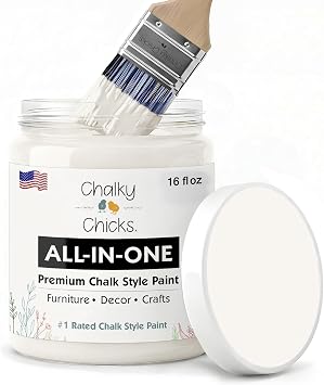Chalky Chicks Old Lace 16 Fl Oz Chalk Paint for Furniture All in One