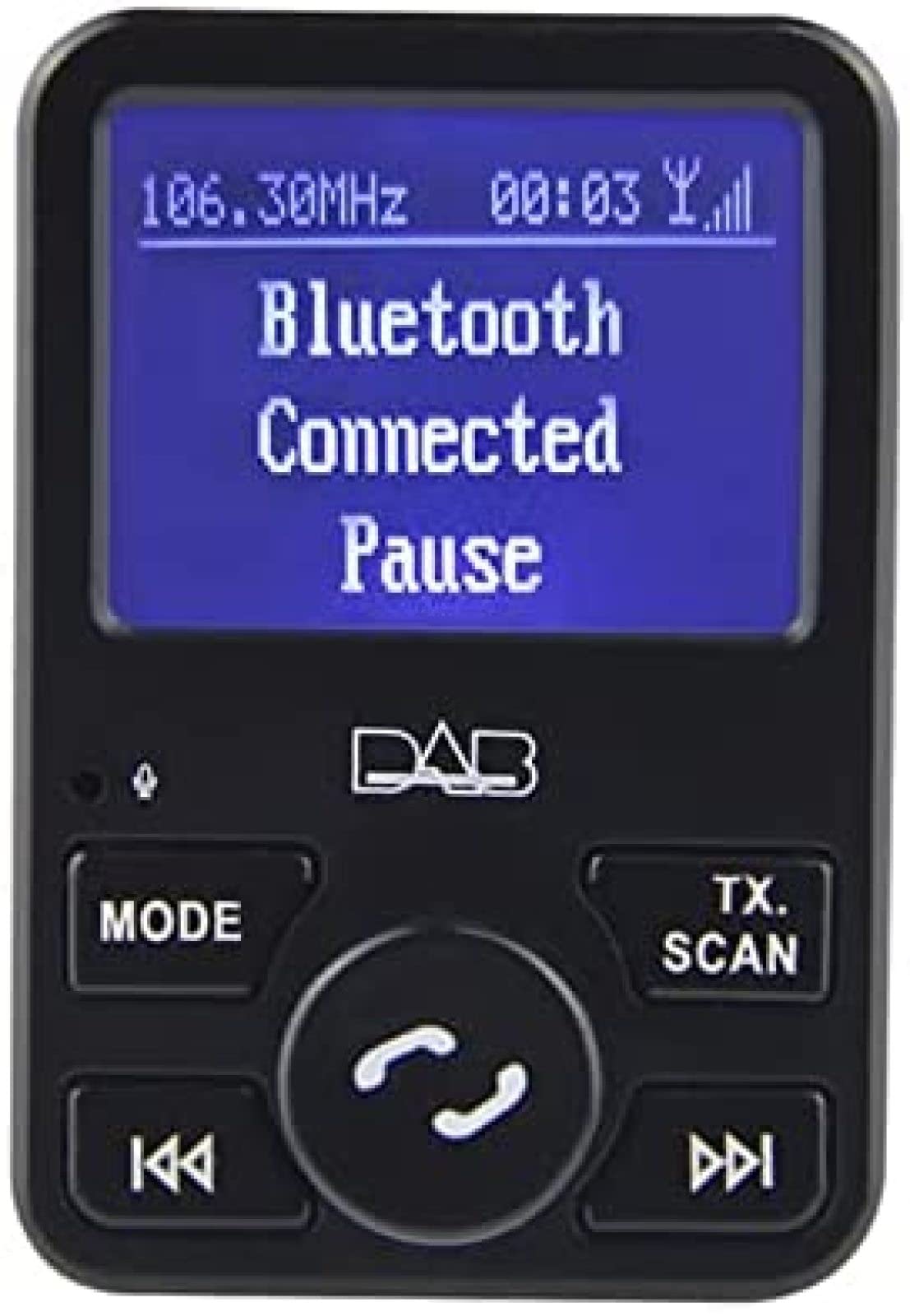 OUTS Adaptador De Radio Dab/Dab + USB para Coche De 5V, Reproductor De MP3 Digital Compatible con Bluetooth, Receptor De Música FM, Accesorios Universales para Coche,Negro,Pleasant63