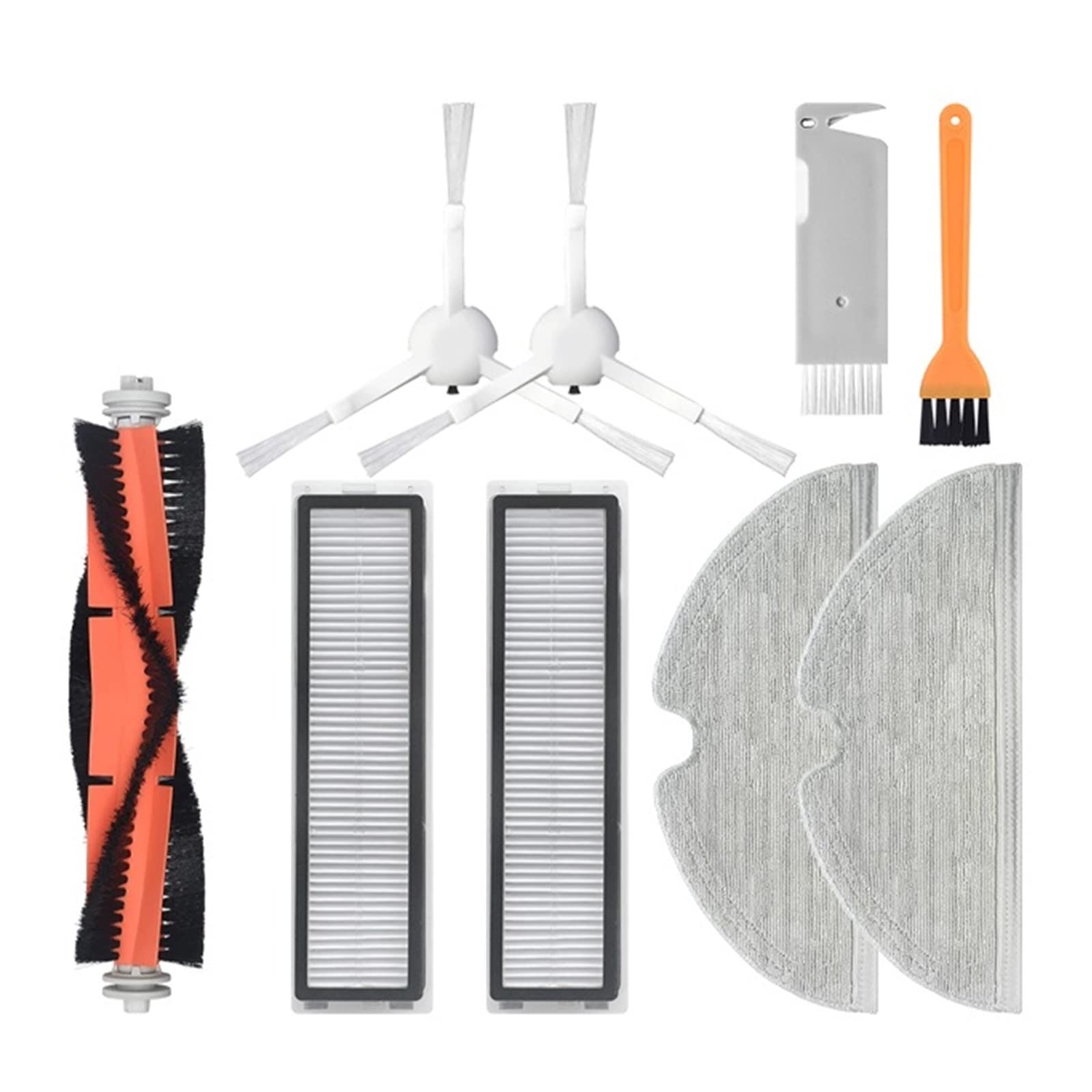Kicici Side/Main Brush Mop Cloth Hepa Filter Compatible With XiaoMi Dreame D9 & Bot L10 Pro Trouver Robot LDS Vacuum-Mop Finder Spare Parts(MULTI)