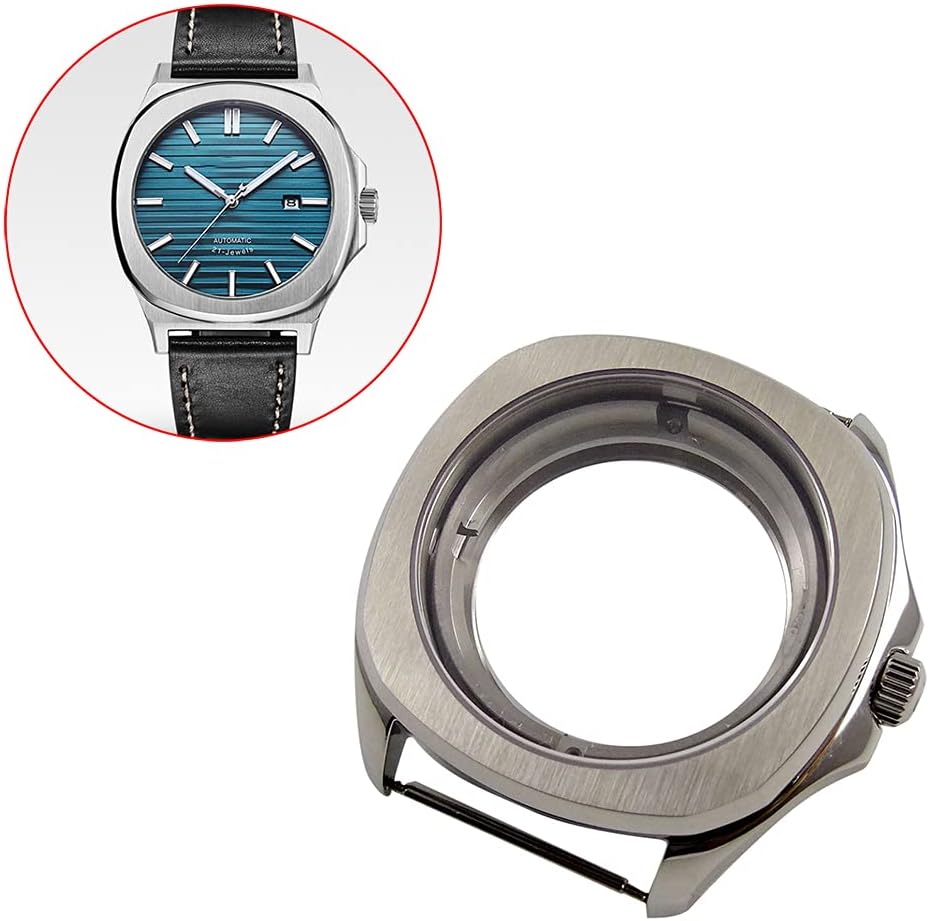 Anti Scratch Sapphire Crystal 40mm Stainless Watch Replacement Case Accessory Parts for ETA 2824 2836 Movement Repairing Part