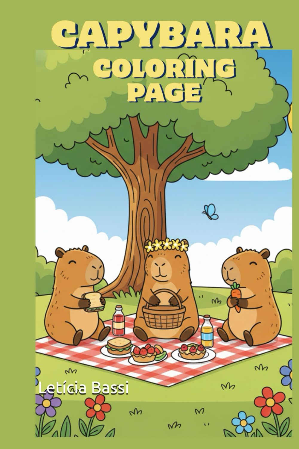 Capybara: Coloring page