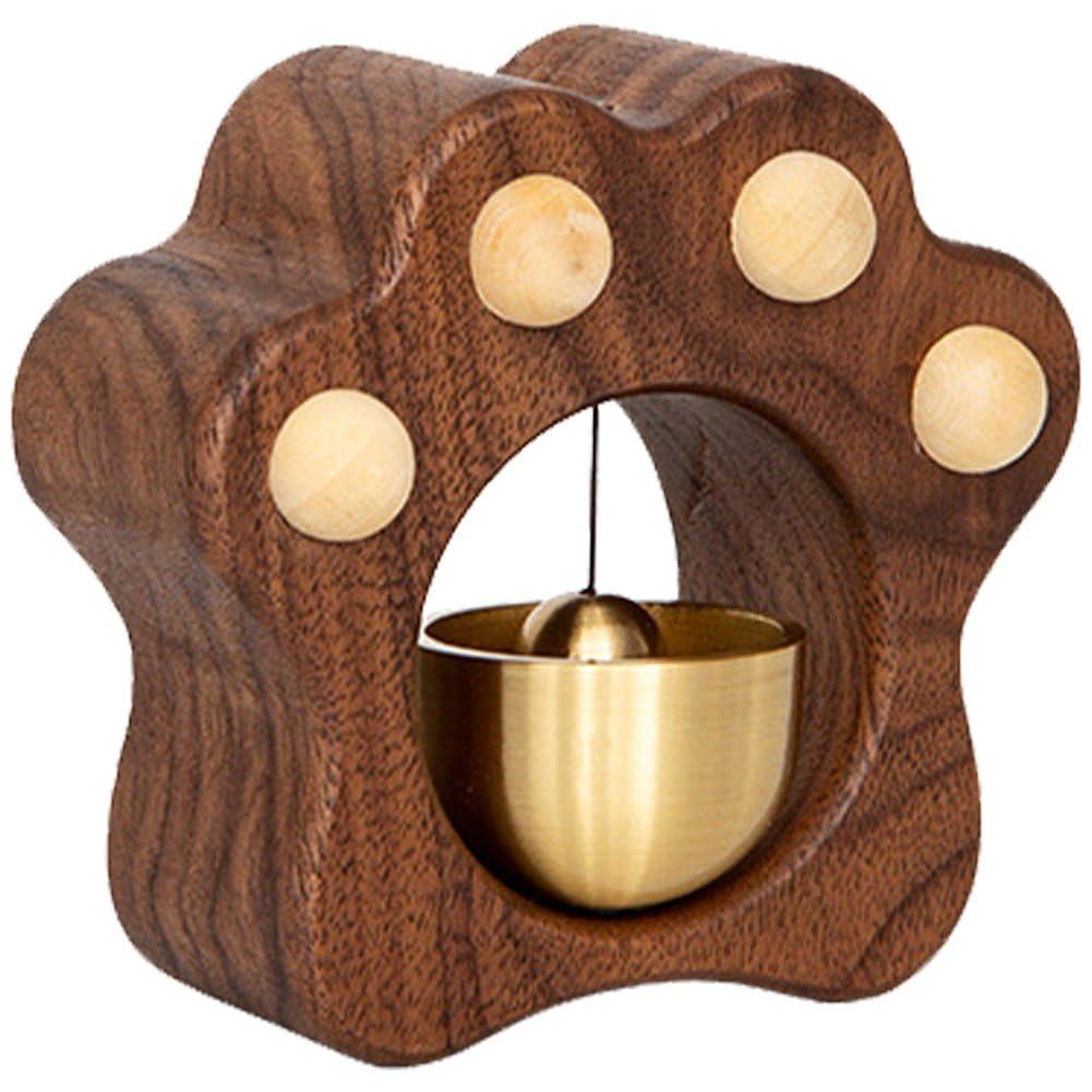 Carillon à vent en bois de style vintage en forme de patte pour la maison