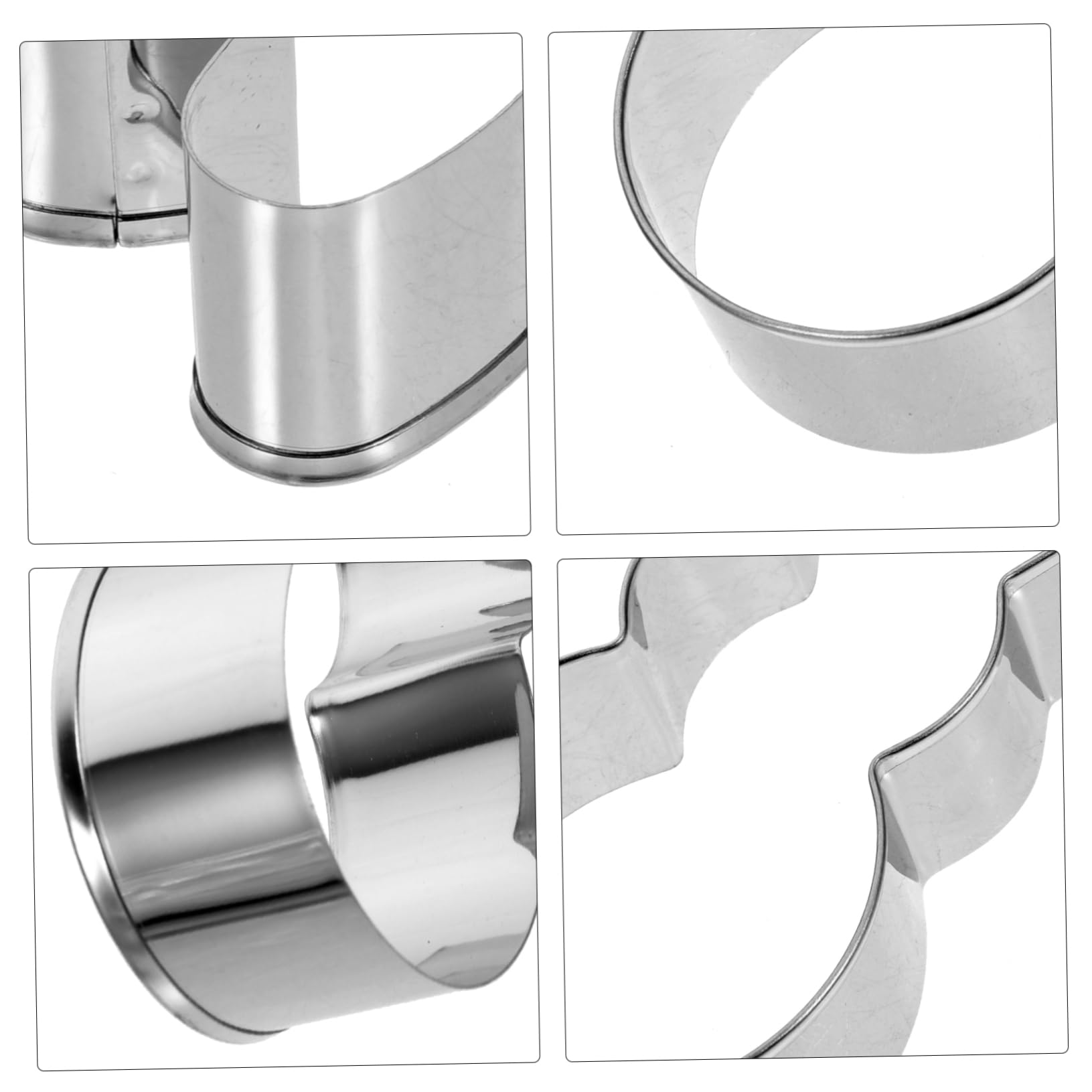 PRETYZOOM 5 Juegos Cortador De Galletas De Conejo Favor Equipo Tortita Kitchen Gadgets Cortadores De Galletas De Pascua Precioso Molde Para Galletas Acero Inoxidable Silver 6 Piezas * 5