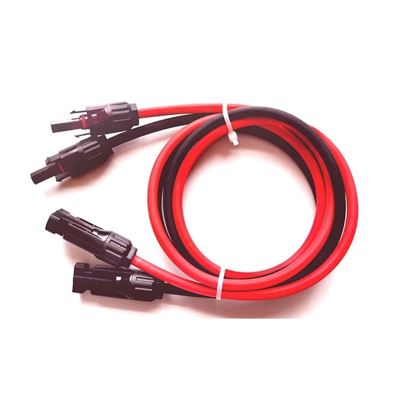 Cable de cobre para paneles solares fotovoltaicos de 4 mm2, cable negro de 2 metros con conector 7