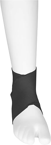 Miniatura 6 de Champion Figure-8 Tobillero, soporte de compresión elástico ligero, recuperación de articulaciones musculares, negro, pequeño