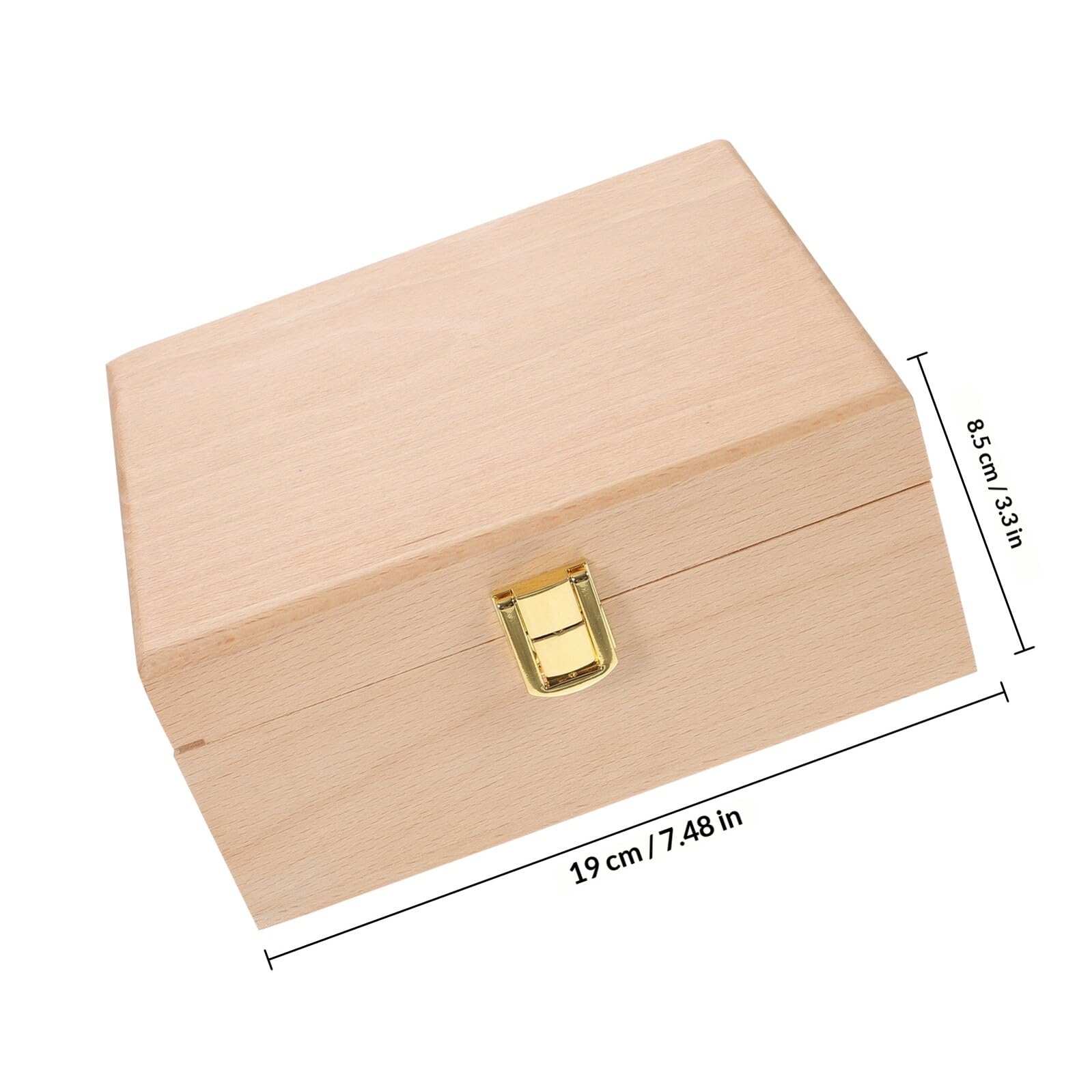Ciieeo Praktische Holzbox für Schmuck mit Retro Schlossdesign und Glatter Verarbeitung Geeignet als Geschenkbox und Aufbewahrung für Zuhause