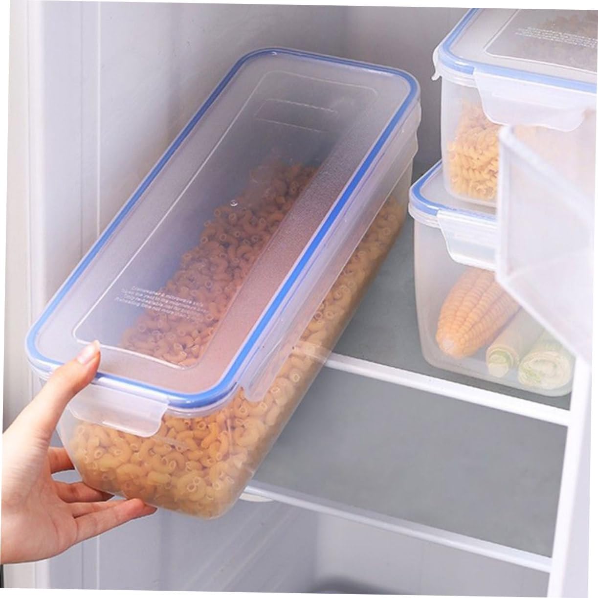 Noodle Containers for Pantry Pasta Hanger Air Tight Storage Boxes Food Storage Case for Refrigerator