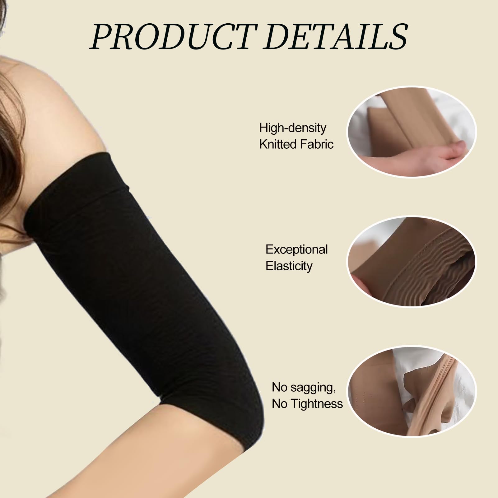 2 Paar Unterarm Tätowierung Abdeckung, Armsleeve Tattoo Abdeckung Unterarm-Tattoo-Band Kompressionsbandage Abnehmen ArmÄrmel Arm Sleeves Sportärmel Schlankmachende Armstulpen(Hautfarbe + Schwarz)