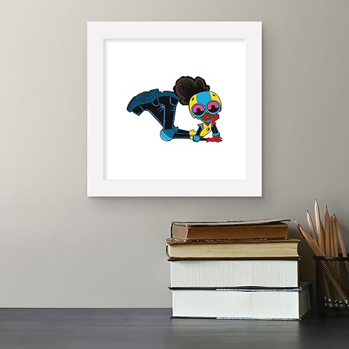 Miniatura 4 de Trends International Gallery Pops - Póster de pared de Marvel Moon Girl y Devil Dinosaurio, 12.00 x 12.00 pulgadas, versión de marco blanco