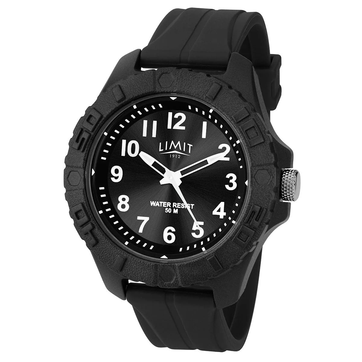 Limit Gents Silicone Strap Khaki Dial Watch 5753