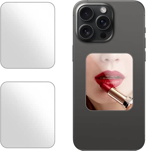 Special-shaped Mirror Decal for Smartphone，Stick-On Make up Mirror Sticker on