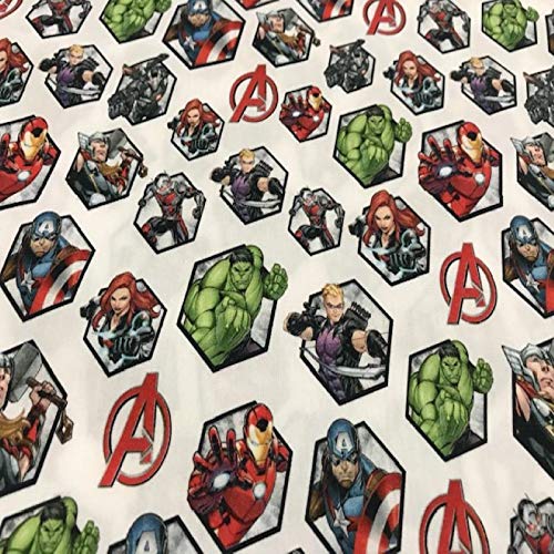 Heroes Marvel-Stoff, 100 prozent Baumwolle, 1 m x 140 cm