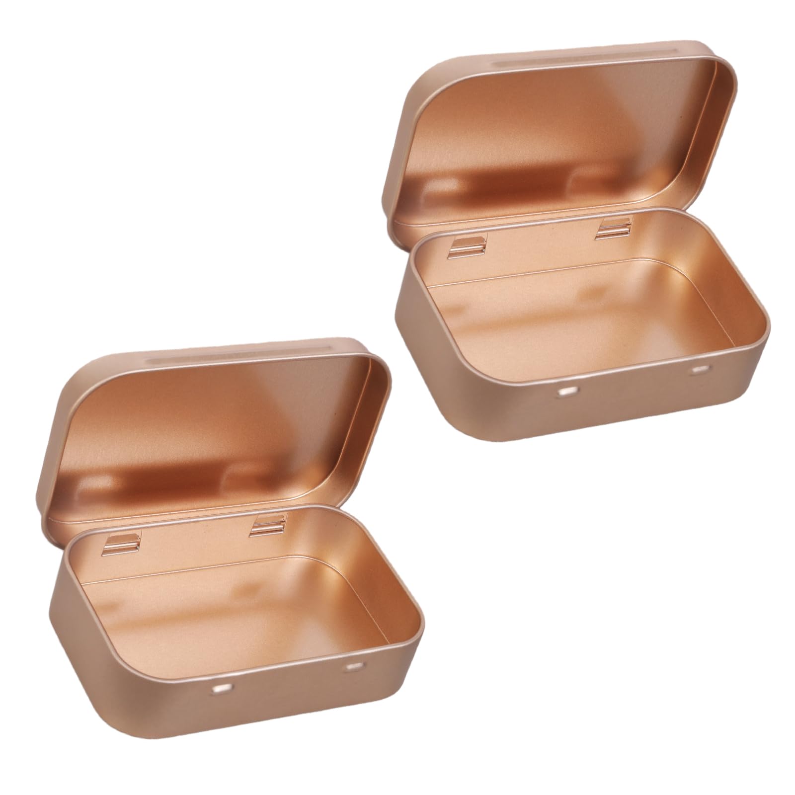 APGLSXY Space Efficient Iron Storage Containers Flipped Top Designs Sturdy Tin Boxes for Home Daily Use Desk Organizers Containers
