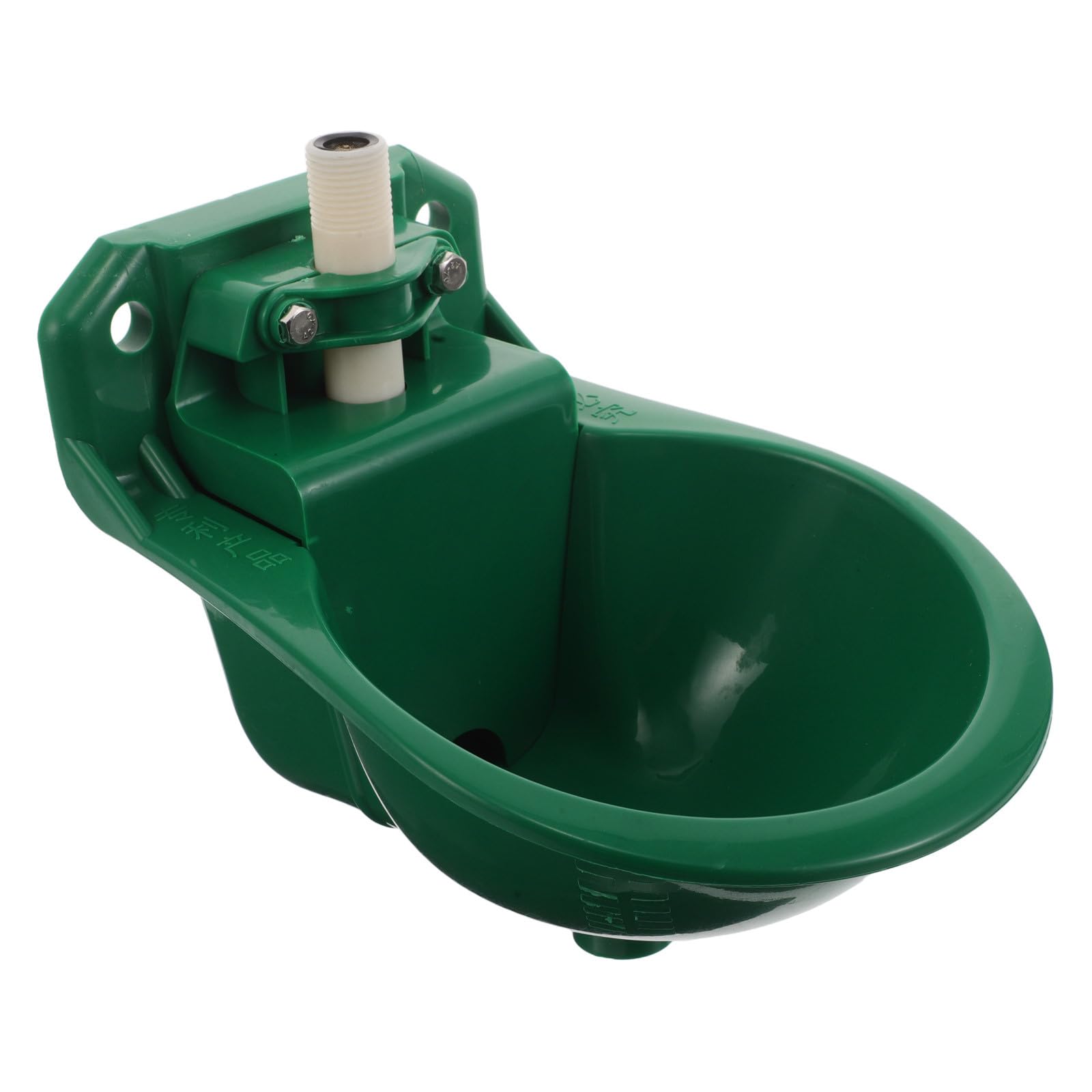 GANAZONO Abbeveratoio Automatico in Plastica per Pecore con Valvola a Galleggiante Ciotola Resistente con Foro di Drenaggio per Allevamento All’Aperto di Capre e Bovini Distributore