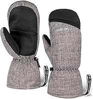 ToughOutdoors Waterproof Insulated Winter Ski Mittens for Men & Women - Snowboard Snow Gloves with Wrist Leashes
