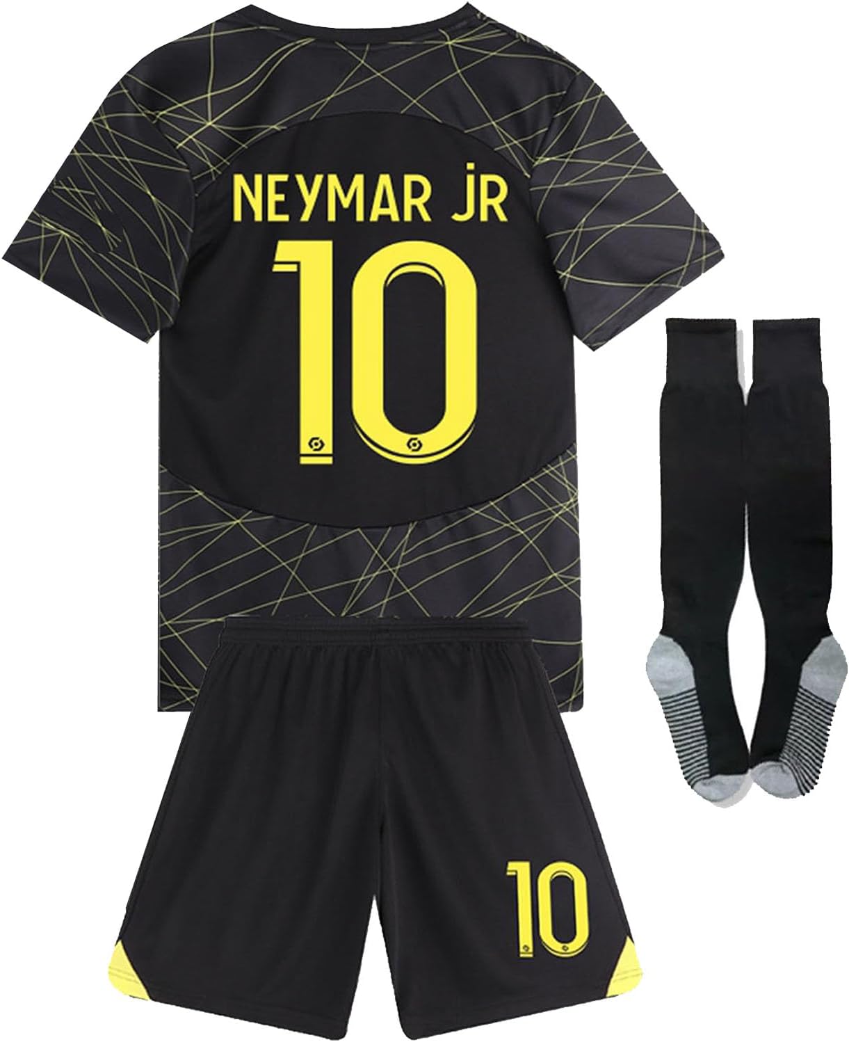 CasmydParis Soccer Jerseys for Boys Kids Me-ssii HOM/Awy Football Jersey Kit Youth Sports Team T-Shirt&Shorts Soccer Uniform