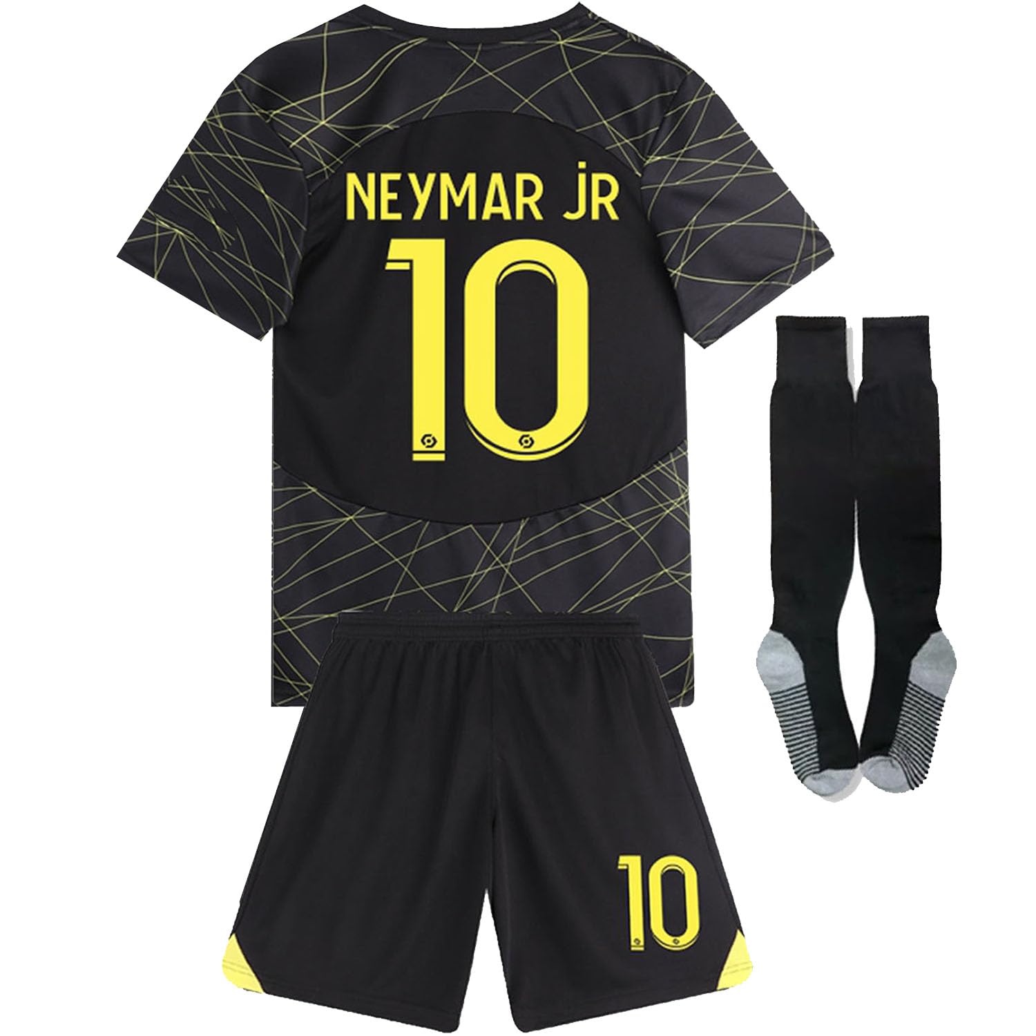 CasmydParis Soccer Jerseys for Boys Kids Me-ssii HOM/Awy Football Jersey Kit Youth Sports Team T-Shirt&Shorts Soccer Uniform