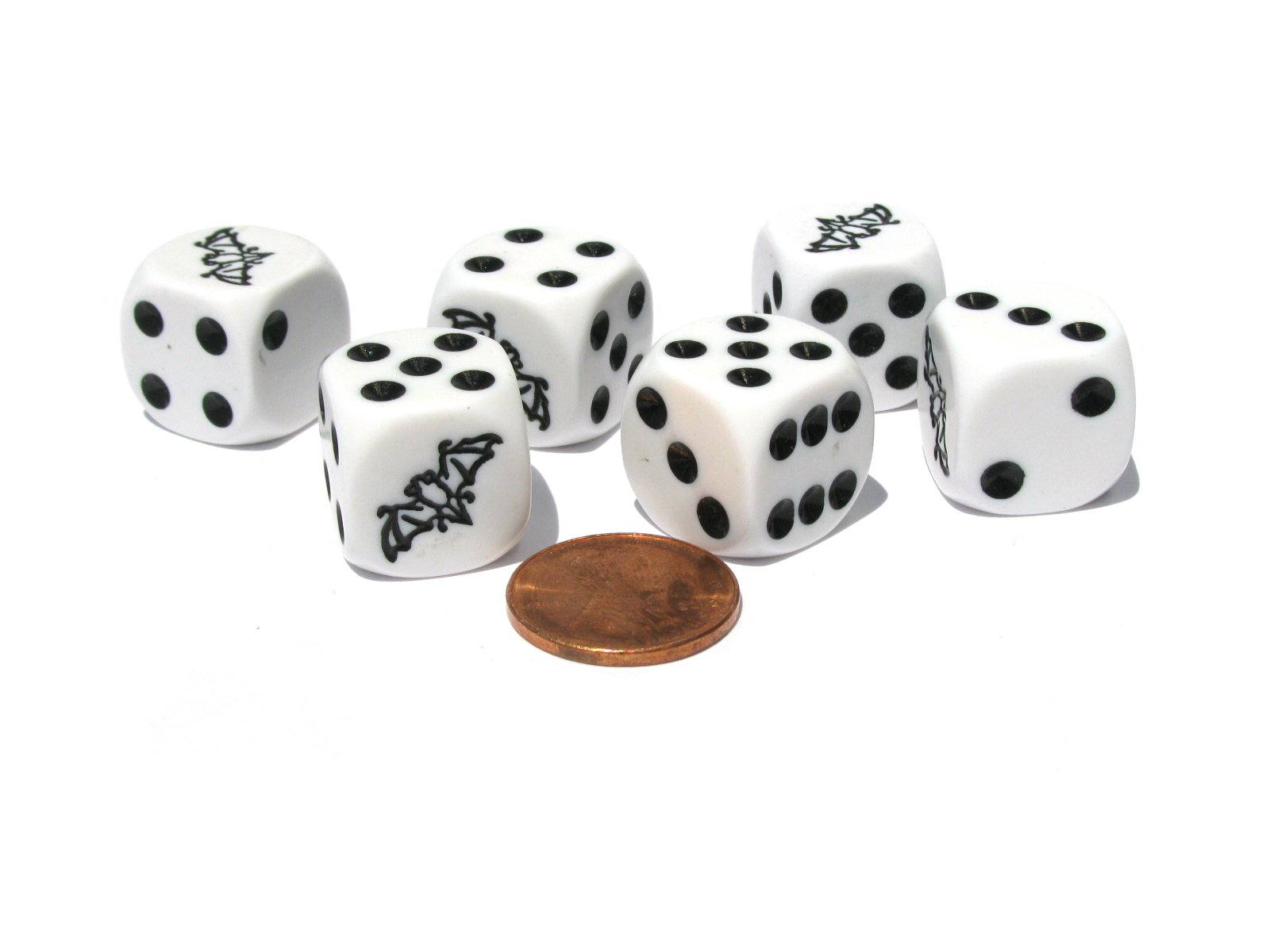 Pocket Farkle Set Of 6 Horse Dice - 16mm Round Edge D6 Dice With Brown Pips Koplow Animal Themed Gaming Dice Set With Brown Pips
