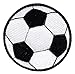 Produktbild Unbekannt Fussball Ball Fußball Aufnäher Bügelbild Aufbügler Iron on Patches Applikation (Schwarz)