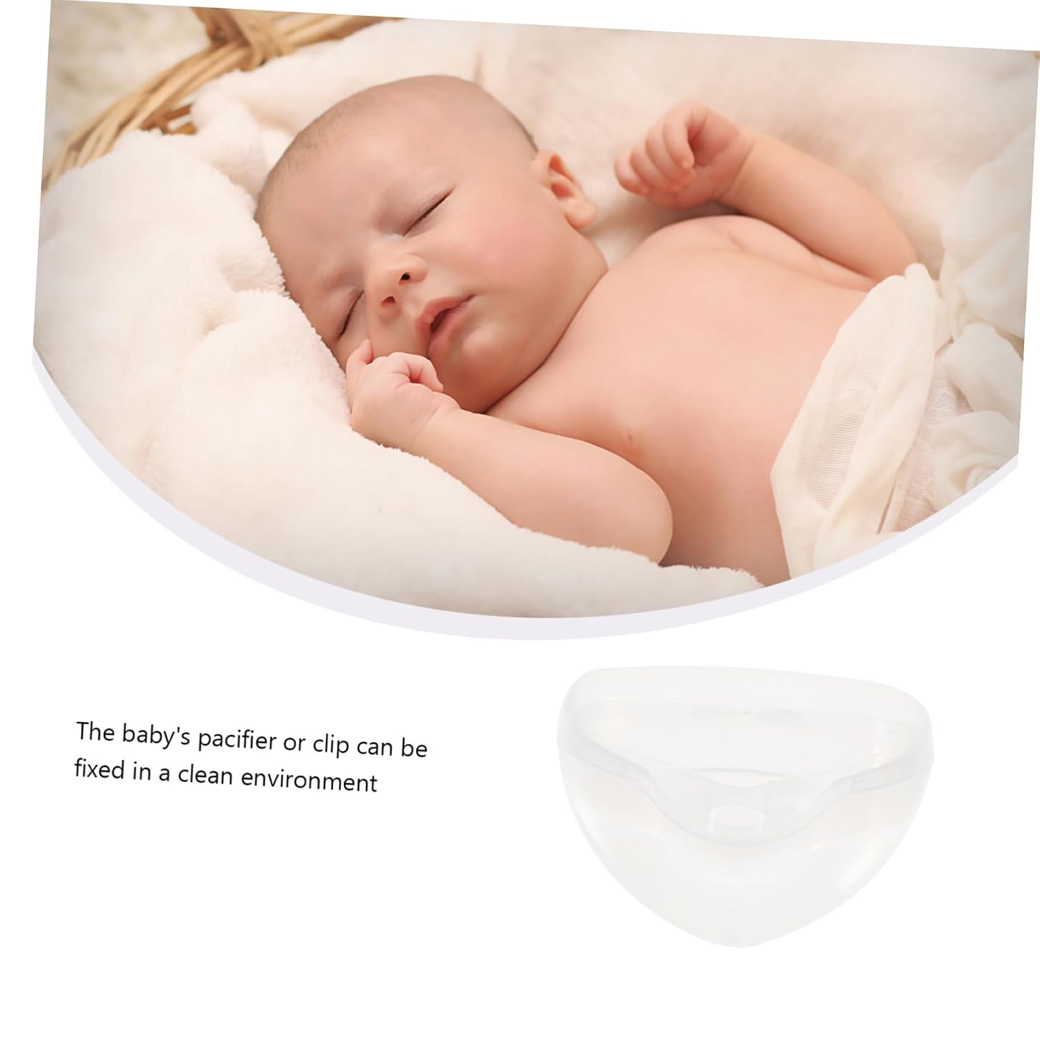 HANABASS 3sets 10pcs Portable Pacifier Storage Box Multi Purpose Pacifier Protective Container for Newborns Easy Clean Material from Dirt and Debris 10pcs*3