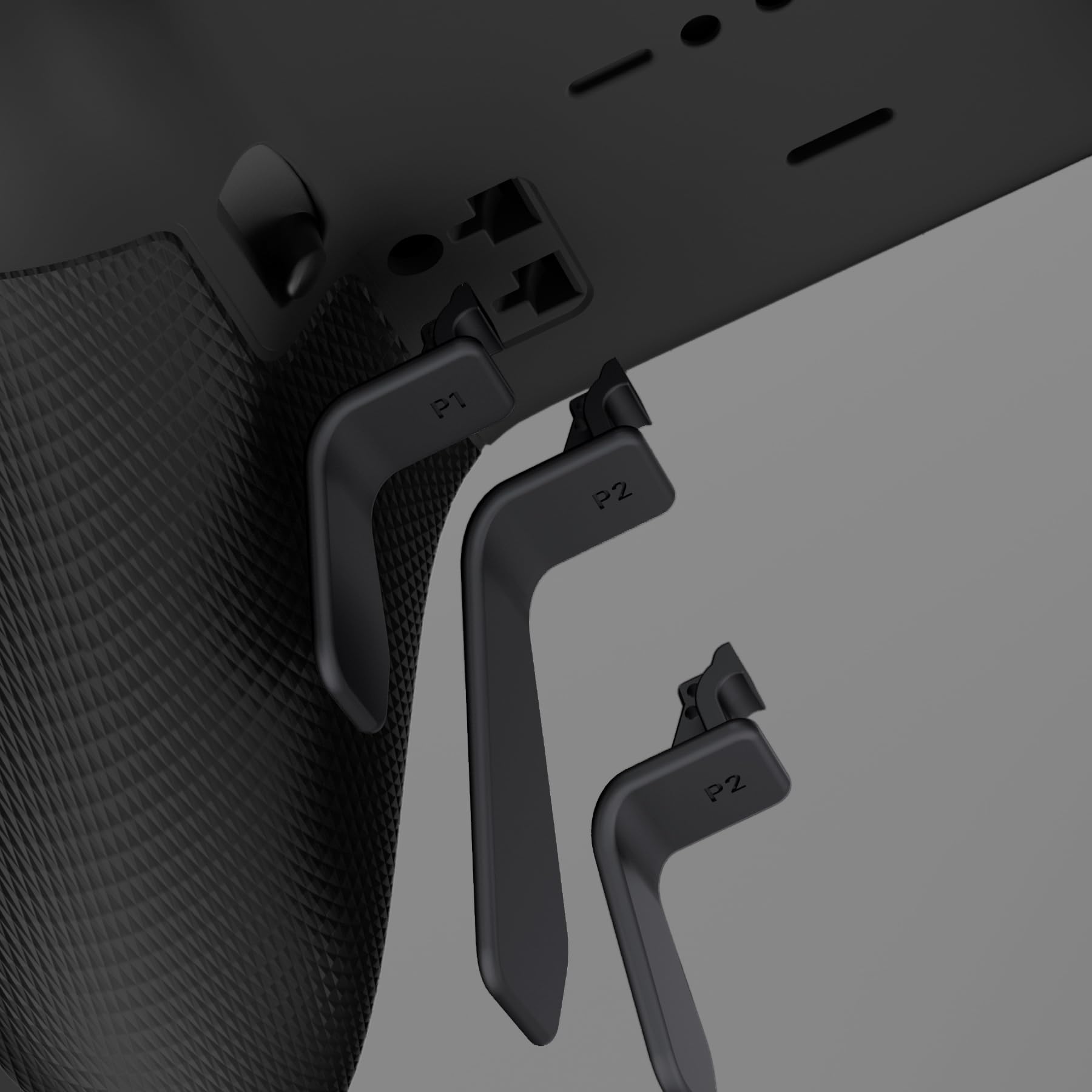 eXtremeRate Swift Paddles Metallo per Xbox Elite Series 2 Controller,6 Palette Levette Posteriori Tasti Pulsanti Intercambiabile per Xbox Elite V1/Series 2 Core Joystick-Nero