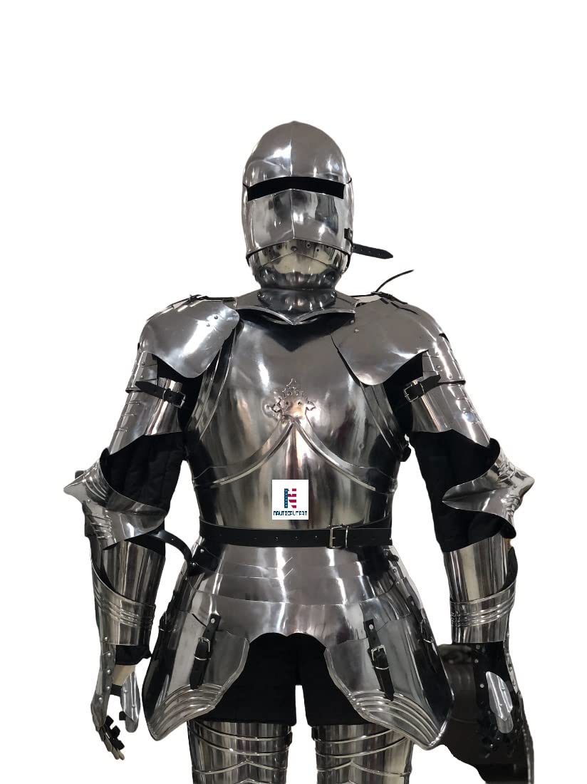 Nautical-Mart Medieval German Gothic Full Body Suit Of Armor LARP Reenactment Collectibles Warrior Halloween Costume
