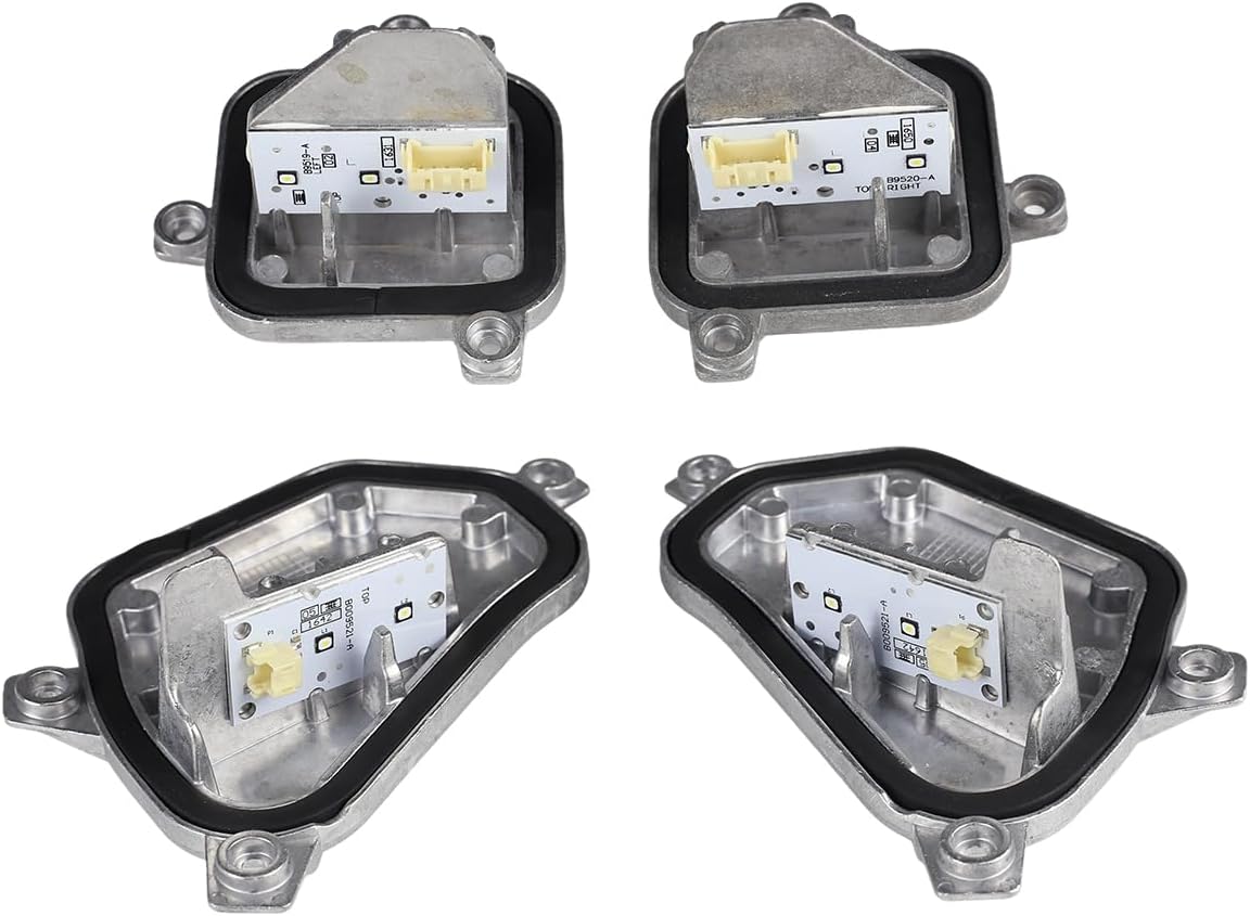 63117428791 63117428792, 4PCS LED Headlight DRL Daytime Running Lights Modules Compatible with BMW X1 F48 2016-2019