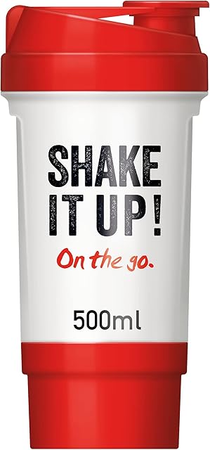 SlimFast Leak Proof Shaker Bottle with Storage Compartment, 500 ml