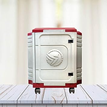 Urban Choice Inverter Trolley with Door & Wheels Attractive Color (Redwhite)
