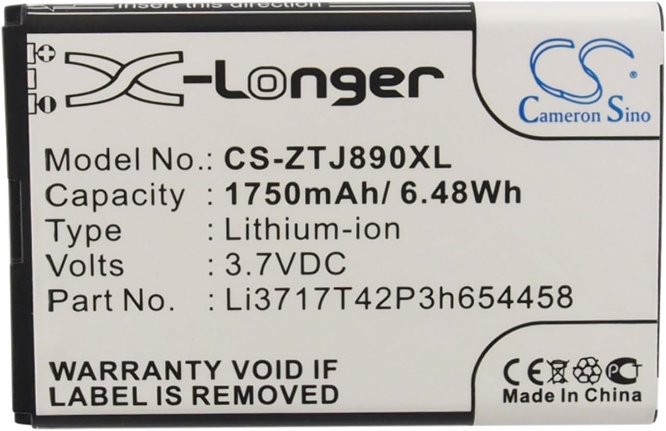 VINTRONS Battery Replacement Li3717T42P3h654458 Extended Battery for Verizon ZTE Hotspot 890L, Jetpack 890L WiFi Router,