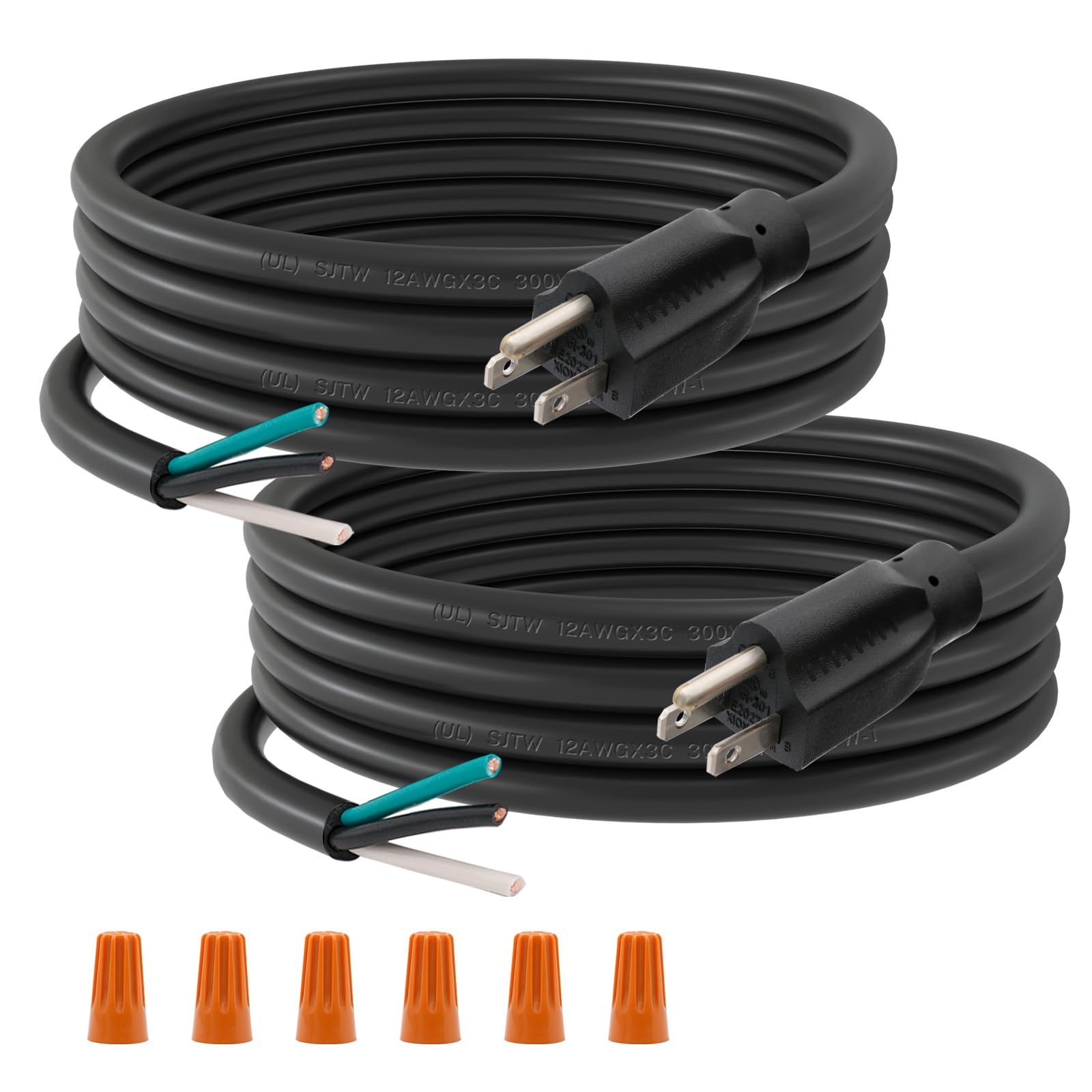 Snapklik.com : FIRMERST 12 Gauge 10 Feet 3 Prong Power Cord Replacement