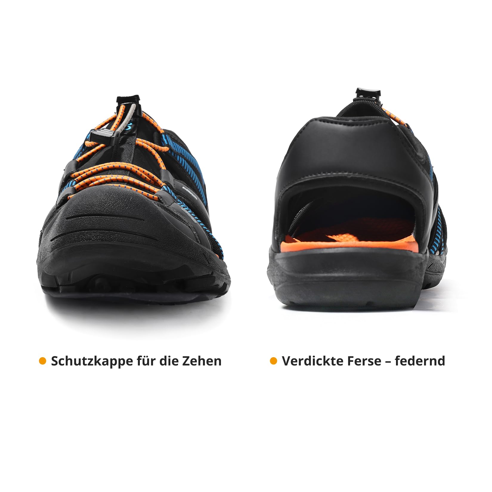 OutPro Herren Sport Outdoor Sandalen Wasserdichte Wandersandalen Wanderschuhe Sandale Sommer Bequeme Trekkingschuhe