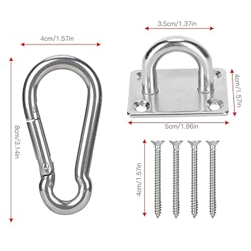 Sunscreen Convenient Hammock Hook, Hammock Plate Hook, for Hammock Sandbag Yoga Equipment Swing