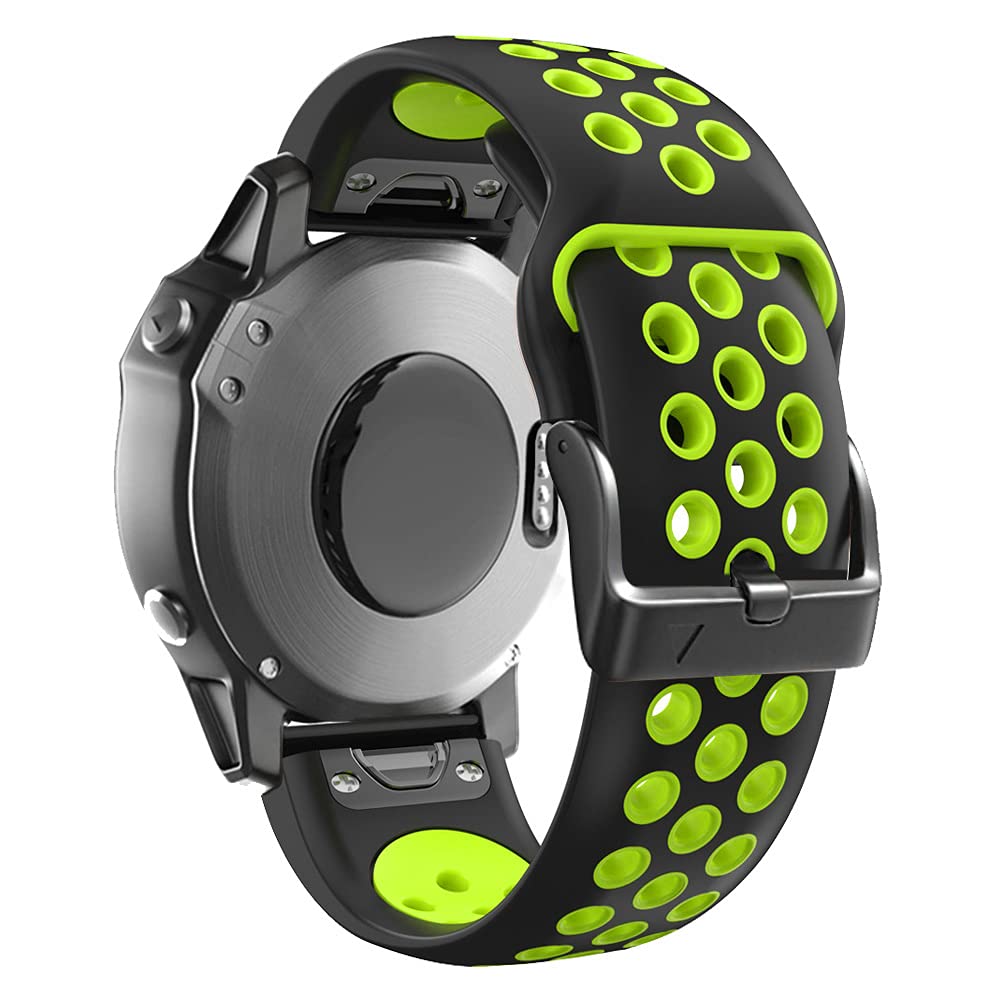 Correa de silicona de 26mm para Garmin Fenix 3 pulsera de recambio deportivo color agata 8